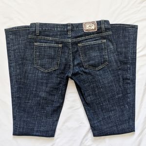 Bebe Dark Rinse Bootcut Denim Jeans